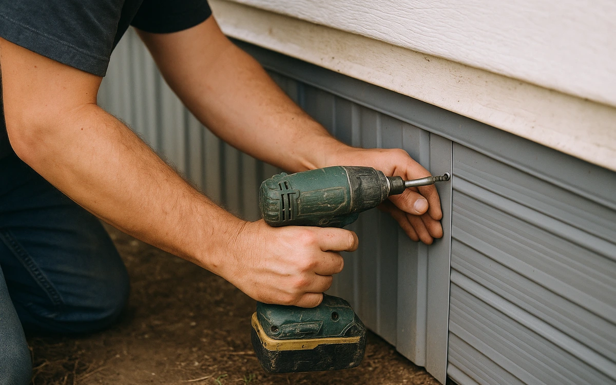 Mobile home skirting installation contractor